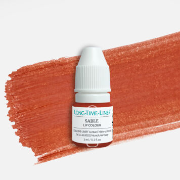 Sable - Nieorganiczny, ciepły i pół-transparentny barwnik PMU do ust mini 3ml